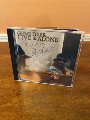 Gene Deer Live & Alone CD - RARE Autographed / Signed Blues Album Indiana