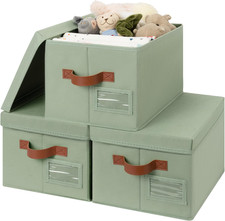 Storage Bins with Lids, Decorative Storage Boxes with Lids