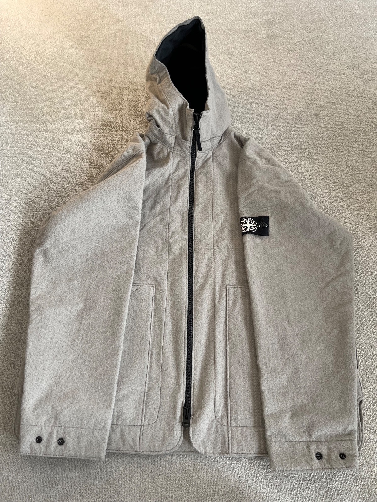 STONE ISLAND Needle Punched Reflective Jacket 60721302510 Colour Grigio 2XL image 5