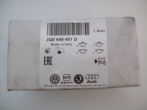 VW Tiguan Q3 Brake Pads Genuine Rear 3Q0698451D 2016 onward - Picture 3 of 3