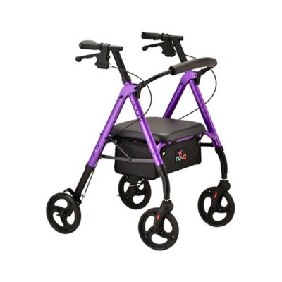 Nova Star 8 Heavy Duty Deluxe Rollator Purple 