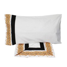 Lenzuola Letto Matrimoniale  Cotone 100% Percalle Barocco POSITANO Follonica