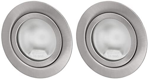 ADAKAT Confezione da 2 faretti da incasso in metallo G4, 12 V, con (w6X)