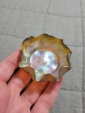 Antique Tiffany Favrile Glass Salt Cellar