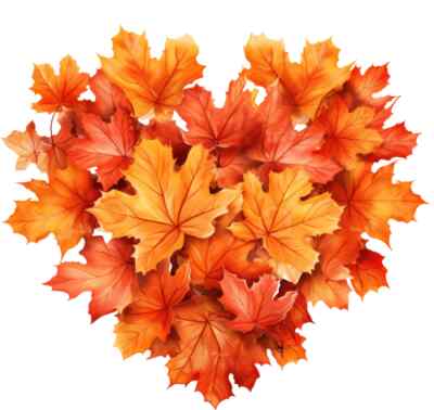Herbst Herz Ahornblätter bunte Schlafzimmer Wand Vinyl Aufkleber Abziehbilder f001