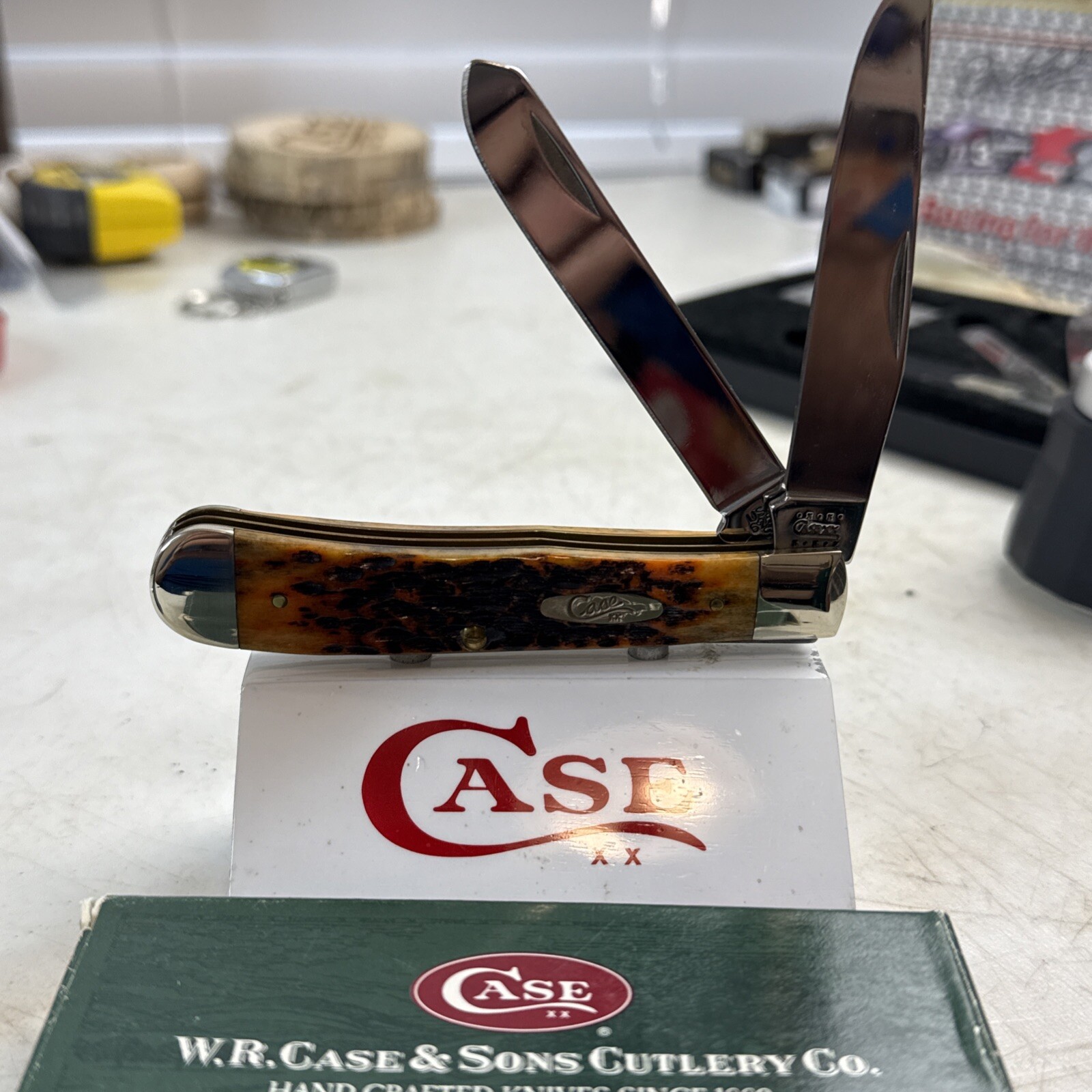 case xx 2000 autumn peachseed trapper with box