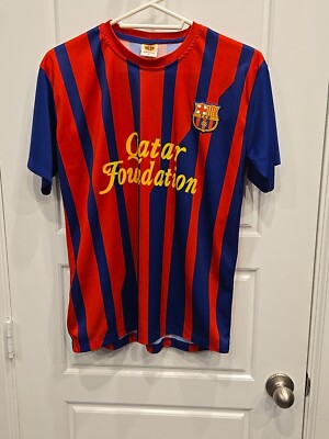 Qatar Foundation FCB Barcelona Mens Small S Jersey