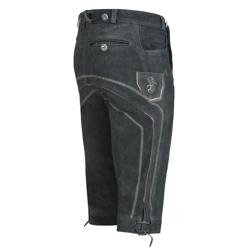 PAULGOS Herren Trachten Lederhose - Kniebund - Echtes Leder - Übergröße 62 - 72 - Bild 3 von 13