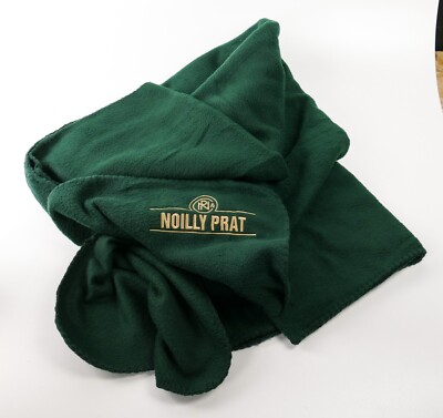 Noilly Prat Vermouth Kuscheldecke Grün Polyester Decke gesticktes Logo 1108