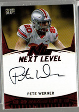 2021 SAGE HIT Next Level Autographs Red #21NLPW2 Pete Werner Auto