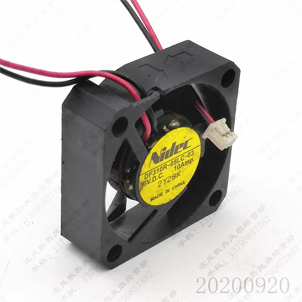 NIDEC DF310R-05LC-03 5V 0.1A 3010 3CM 2-pin cooling fan - Image 2 of 4