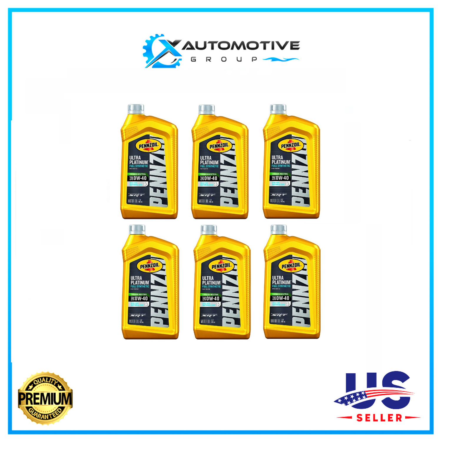 Ultra 0w40 Full Synthetic Motor Oil Case Of 6 Srt Engines Fast Shipping