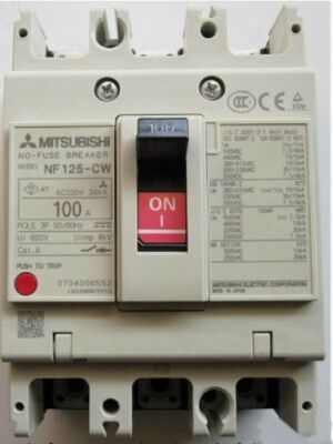 Mitsubishi NF125-CW 3P 100A Circuit Breaker New One Free Shipping NF125CW
