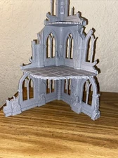 Sci-Fi Ruin Terrain For Wargames And RPGs 32mm Warhammer 40K Compatible