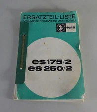 Motorcycle Parts Catalog / Parts List MZ ES 175/2 + ES 250/2 Updated 06/1968