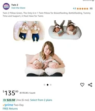 Twin z pillow And Grey Cover