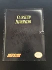 Nintendo Power Magazine Classified Information Vintage