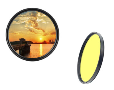 dHD DIGITAL Marken 55mm Farbfilter gelb Full Filter Markenfilter 55 mm 