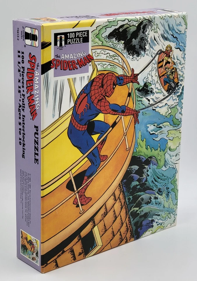 Удивительный Человек-паук оригинальный 1988 100 шт. головоломка Marvel новый! В заводской упаковке! - Изображение 2 из 4