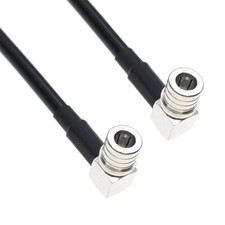 RG58 QMA male Right Angle to QMA male 90  Lot RF Pigtail coaxial Jumper Cable