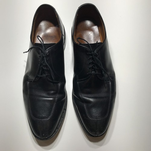 Allen Edmonds Dress Shoes Mens 10.5 D Delray Split-Toe Lace-Up Derby Black USA - Picture 2 of 14
