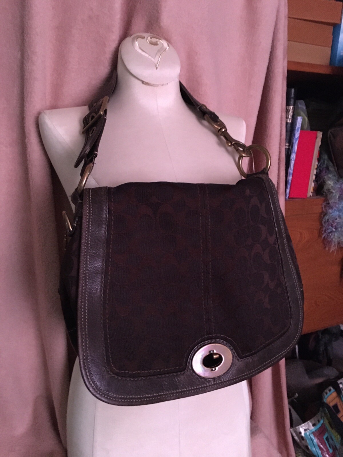 Coach Shoulder Bag Saddle Style Gem