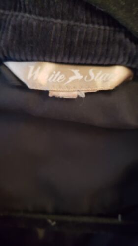 White Stag Womens Quilted Jacket Black Zip Up Pockets Collar Lined Snaps Medium - Picture 4 of 15