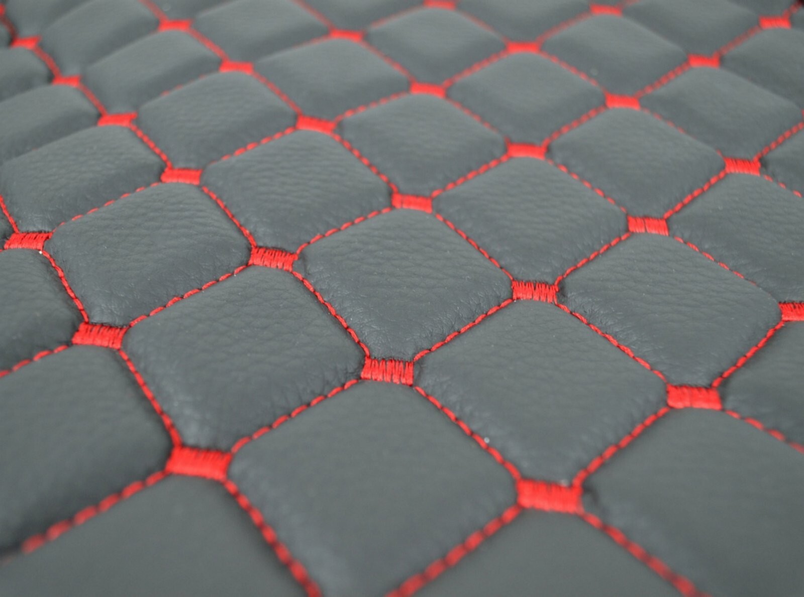 Tapis De Sol Eco Cuir Pour Mercedes MP4 - Conduite à Gauche - Noir Avec Points Blancs - Neuf