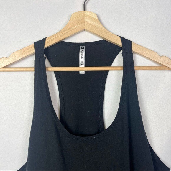 Fabletics Black Two Layered Scoop Neck Athletic T… - image 3