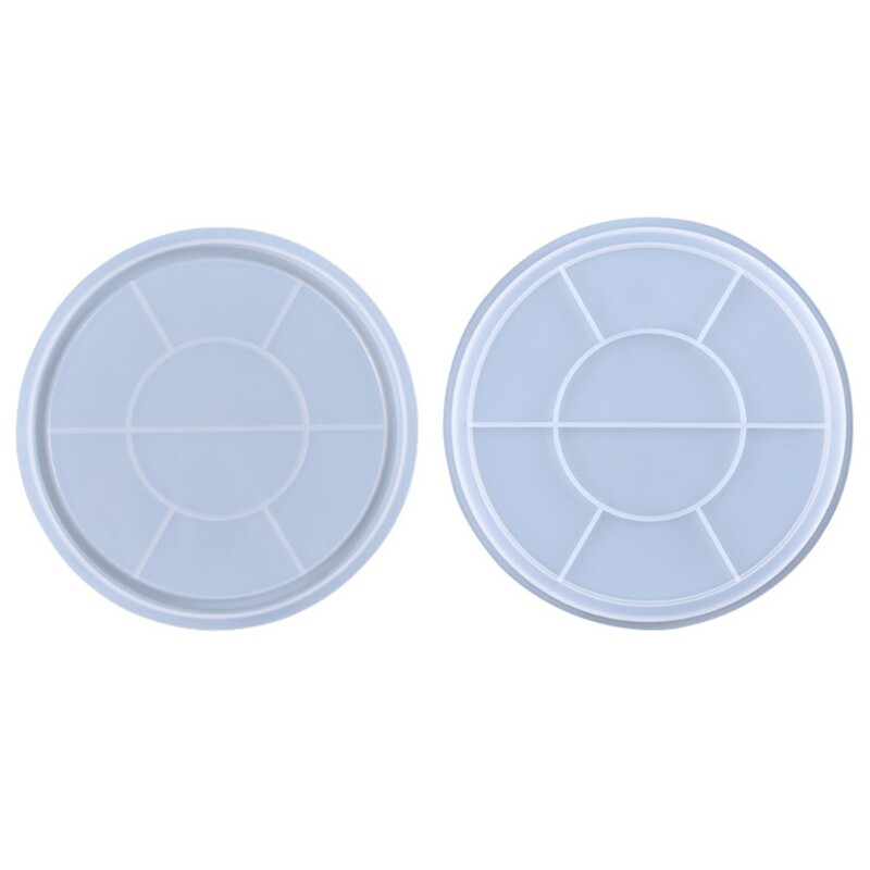 Round Tray Molds DIY Resin Molds Small Silicone Resin Tray Molds
