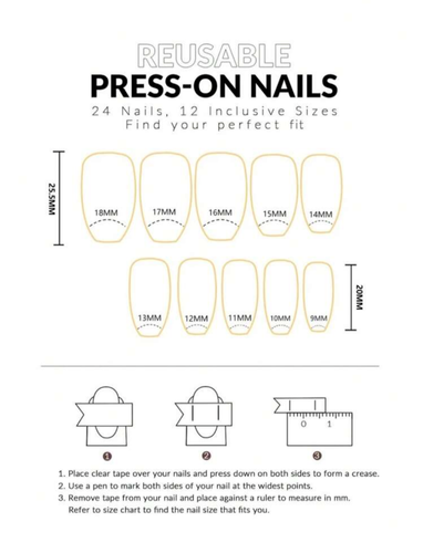 24PCS PURPLE FRENCH MANICURE WITH WHITE SPOTS SHIMMERING LINES PRESS ON NAILS - Picture 3 of 4