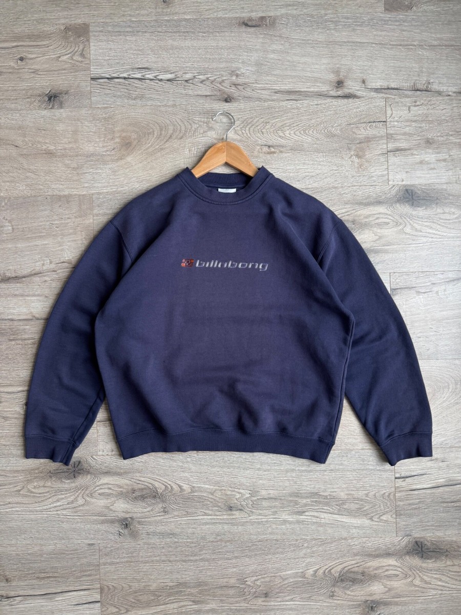 Billabong Crewneck 90s Faded Navy Sweatshirt Vintage | eBay