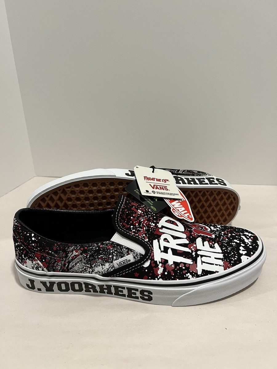 Vans Horror-Themed Slip-On Shoes - Black, White, Red House of Horrors Vans Sk8-Hi Era Slip-On Release Date  main image 2