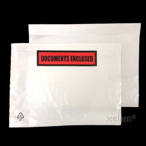 POUCHES SLIPS ADDRESS LABELING SHIPPING DOCUMENT ENCLOSED PRINTED PLAIN WALLET