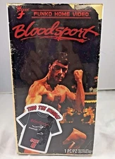 Bloodsport Men's T-Shirt Funko Home Video VHS Boxed Target Exclusive Sm Van Damm