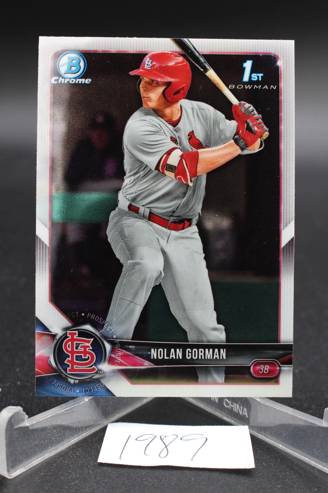 2018 Bowman Draft - Chrome #BDC-117 Nolan Gorman (RC) cardinals
