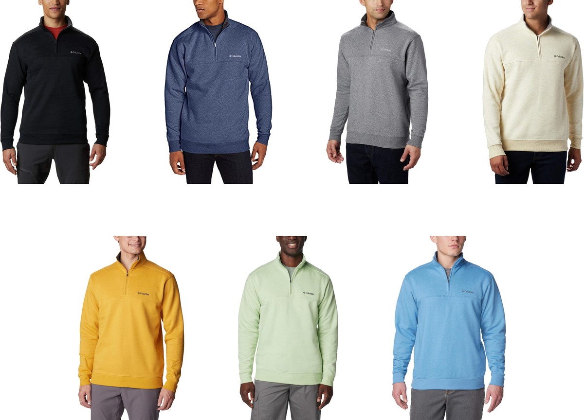 Columbia Men's Hart Mountain II Half Zip Sweatshirt | eBay