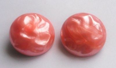 Boucles D'oreilles Clips Vintage Orange Cristal - Bijou Ancien, Superbe Couleur