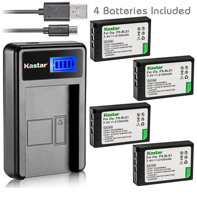BLS-1 BLS1 Battery or LCD Charger for Olympus E-PL1 E-PL1s E-PL3 E-PM1 E-600