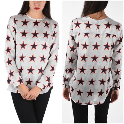 SPORTMAX by Max Mara Vigile Star print Silk satin Top size SPORTMAX by Max Mara Vigile Star print Silk satin Top size