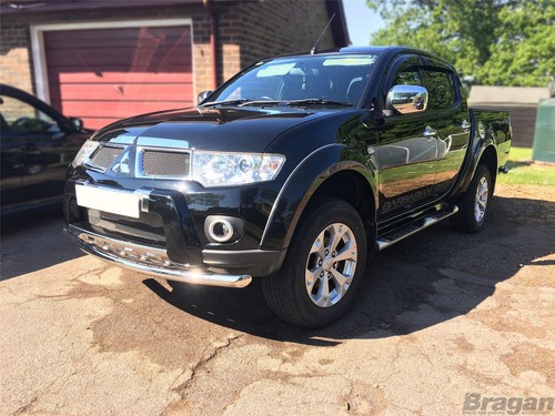Spoiler Bar To Fit Mitsubishi L200 2010 - 2015 Polished Stainless 4x4 Accessory - Picture 6 of 6