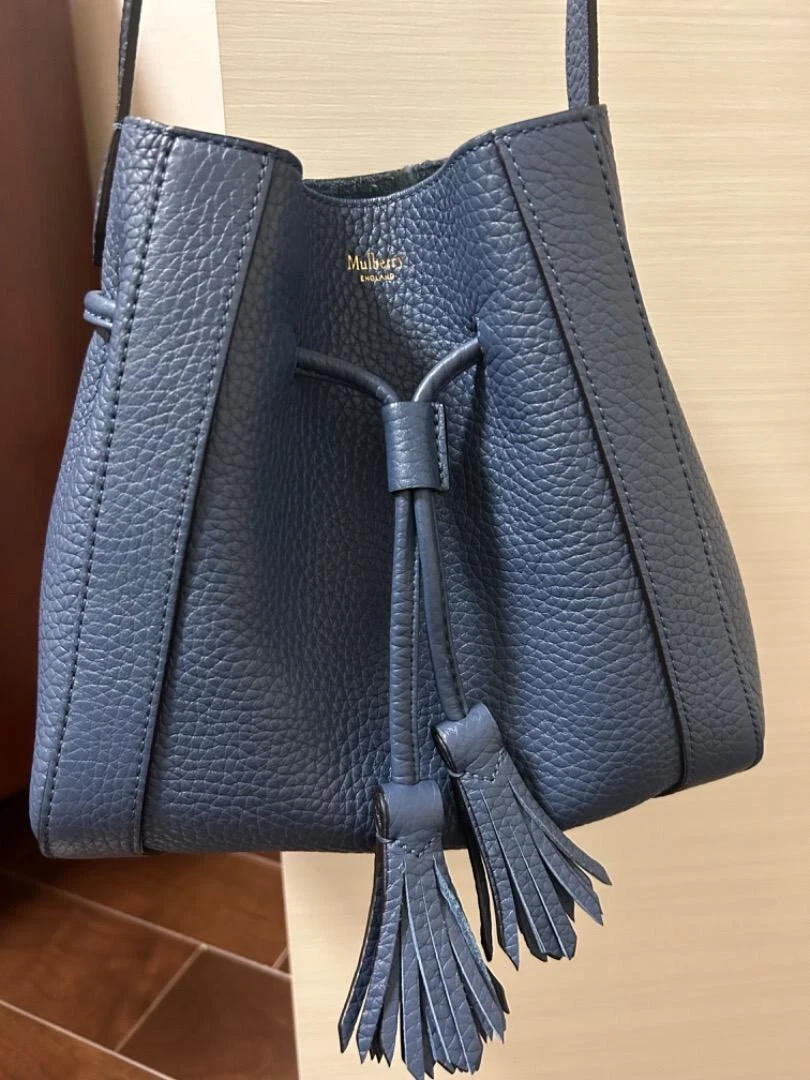 Navy mulberry bag sale