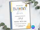 Winnie the Pooh & Friends Invitation Template Pooh Bear Themed Baby Shower Party