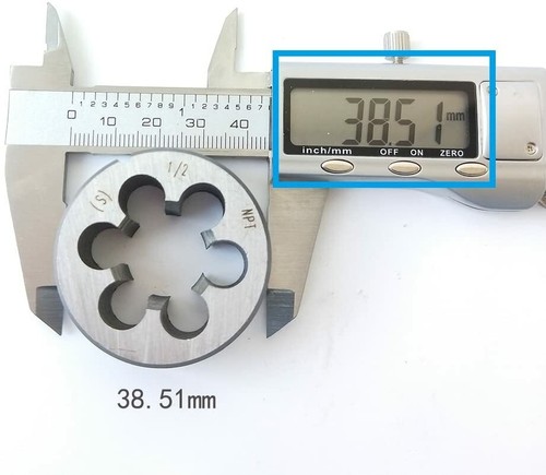 1/2-14NPT HSS Tap and Die NPT Machine Thread Tap and Round Thread Die Right Hand - Picture 5 of 6