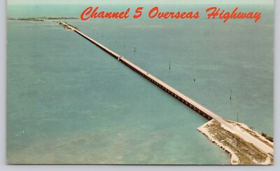 The Overseas Highway Areal Channel #5 Fiesta Key Florida Vintage ...