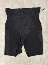 Maidenform Flexees Shapewear Womens Size 2XL Black High Waist Thigh Slimmer