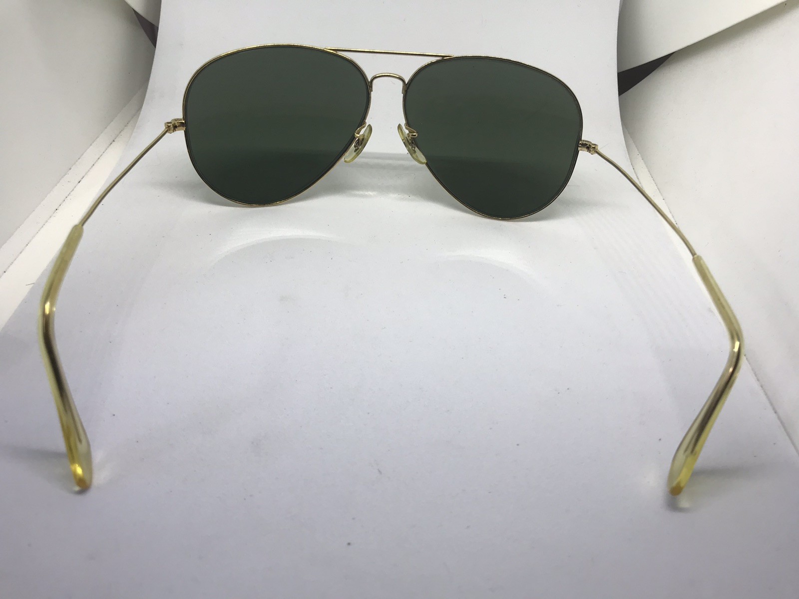 Vintage Ray Ban B&L Green Lens Aviator Sunglasses - image 8