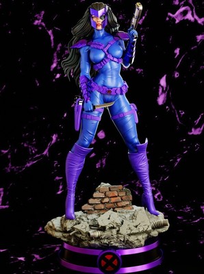 Domino Marvel Woman Figure - 140 mm Professional Hand Painted Collectible