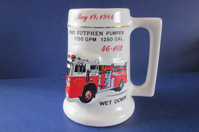 Vintage Montgomery Twp. Vol. Fire Co. #2 1946 Cup Mug Beer Stein