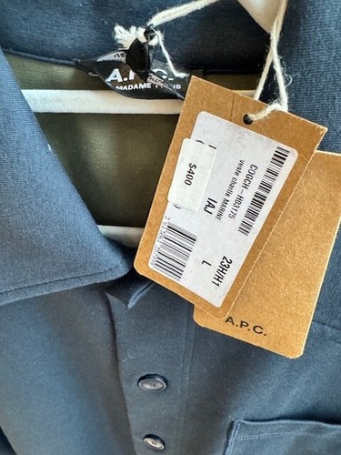 A.P.C Navy Blue 5 Button Coat- NWT $400 MSRP only $325.00 - Picture 5 of 7